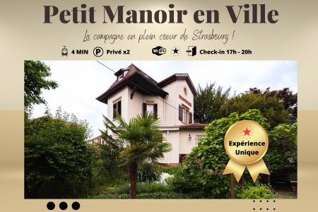 Petit Manoir en ville – Maître – Jardin bucolique – Parking x2