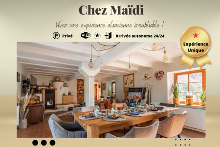 Chez Maïdi – Cheminée, balnéo, à 60 km de Strasbourg