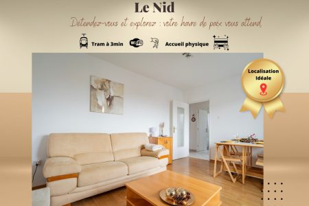 Le Nid – 20min Centre Strasbourg, Tram Proche, Balcon