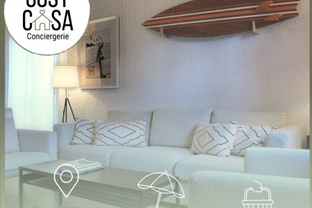 Villa 75m2, cosy, climatisé, 200m plage, parking