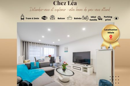 Chez Lea – Famille, Parking, Balnéo – 15mn Centre