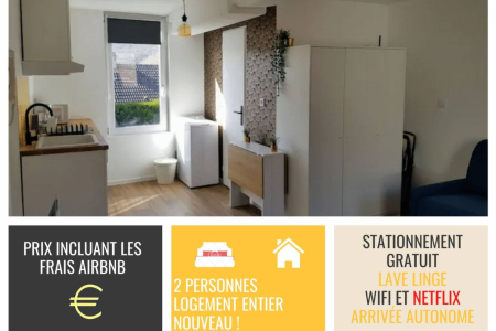 Le FleuryLège – Calme studio proche de Rouen